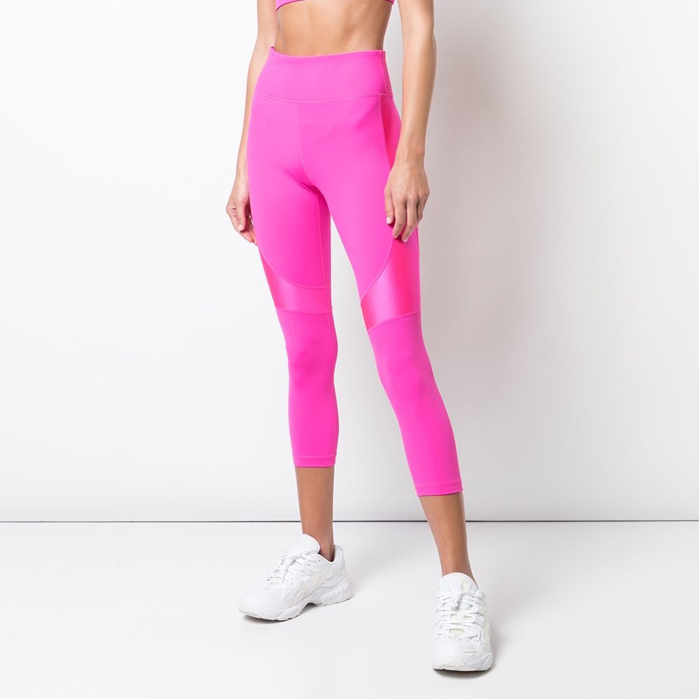 Alala Yoga Hot Pink Cropped Vamp Tight